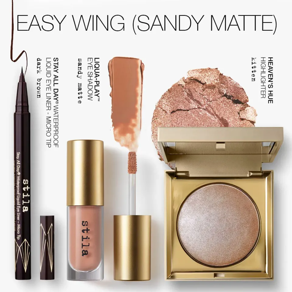 Stila Easy Wing Sandy Matte oogmake-up set 3-delig zachte dekking