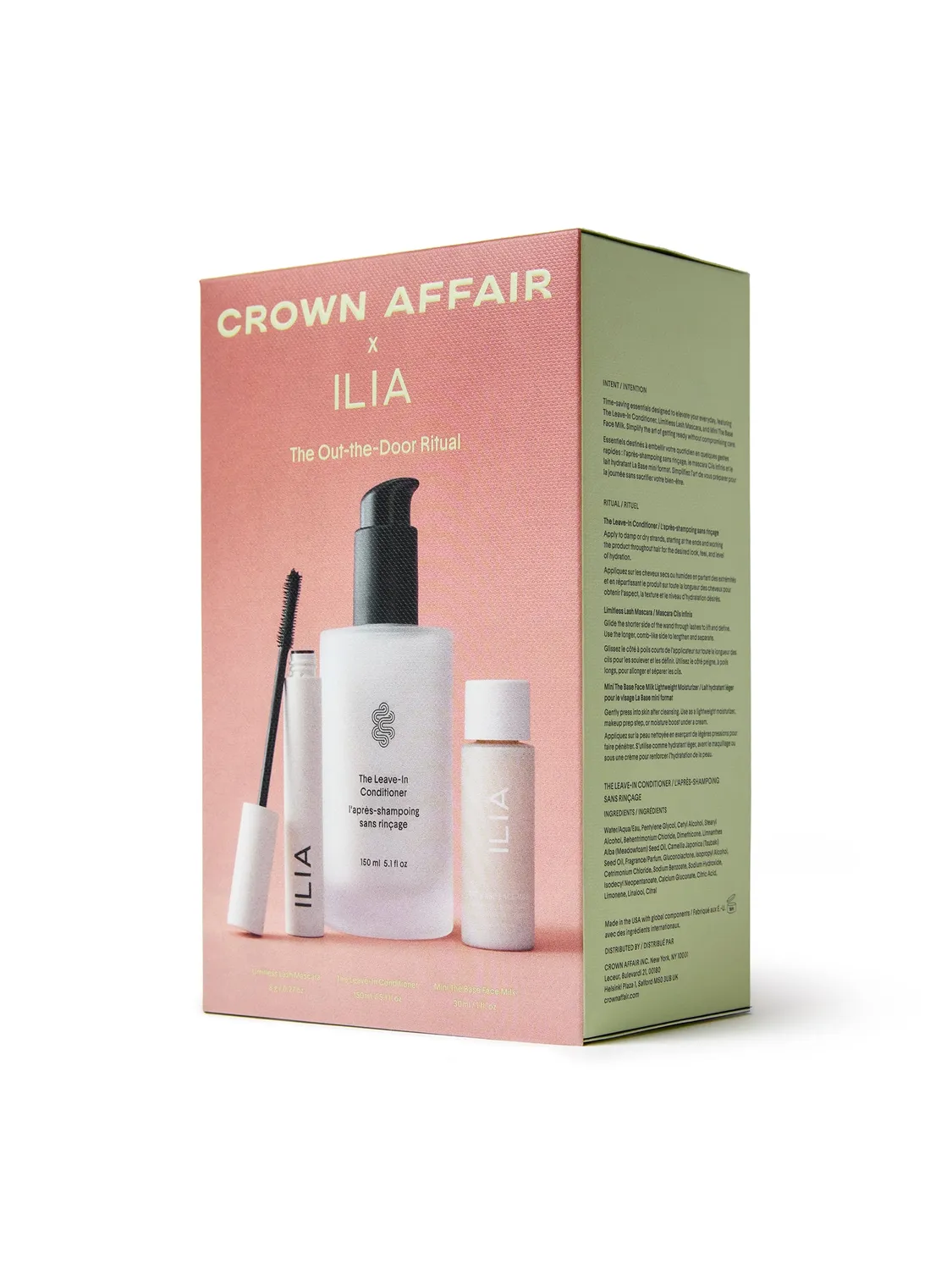 ILIA Beauty Out-The-Door Ritual haar make-up set trio