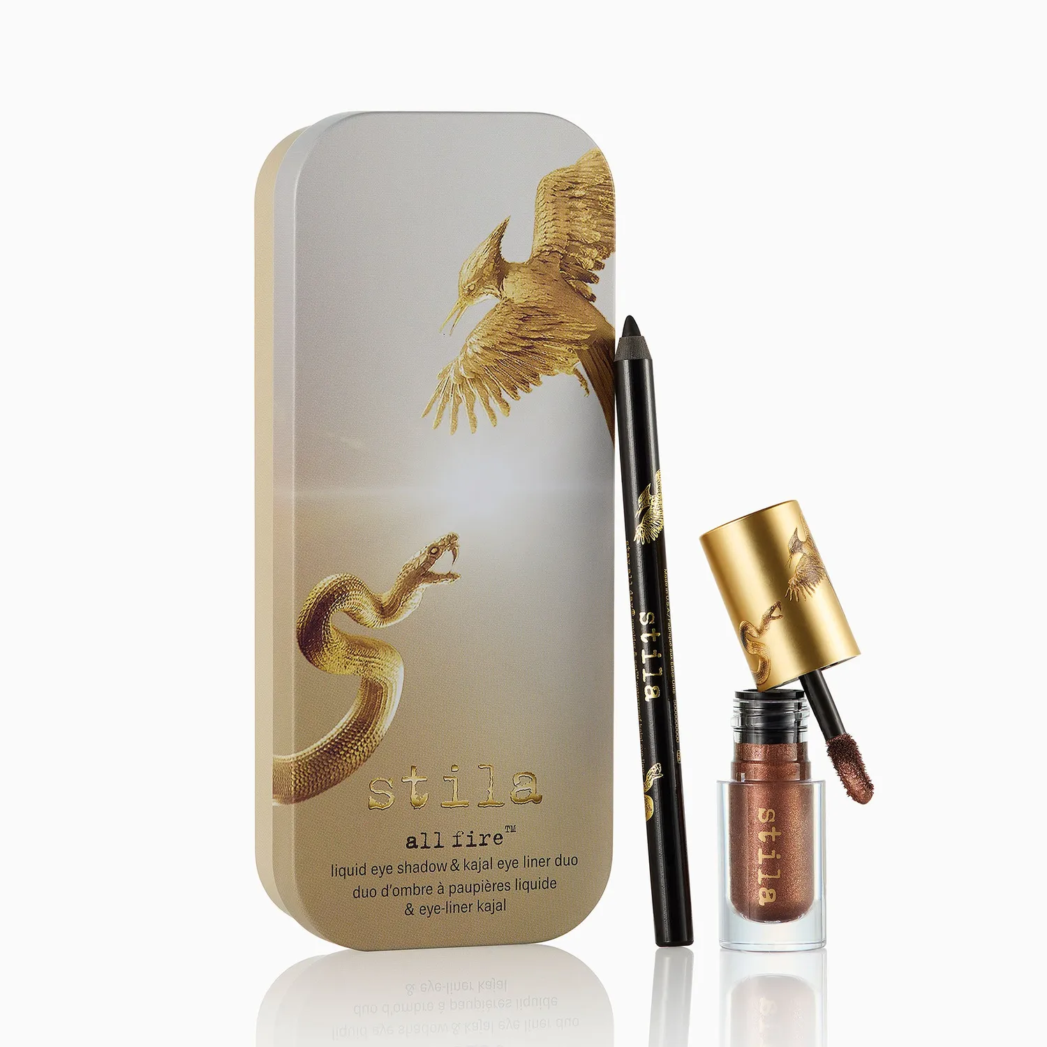 Stila All Fire oogschaduw kajal Duo Eternal Bronze shimmer