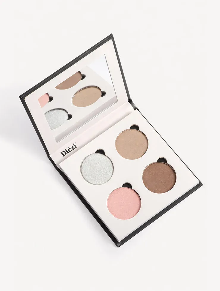 Blezi Daily oogschaduwpalette 4 kleuren zilver-rose