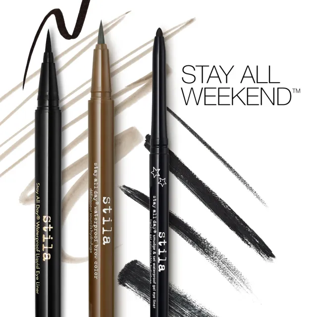 Stila Stay All Weekend brow eye set 3 stuks waterproof zwart