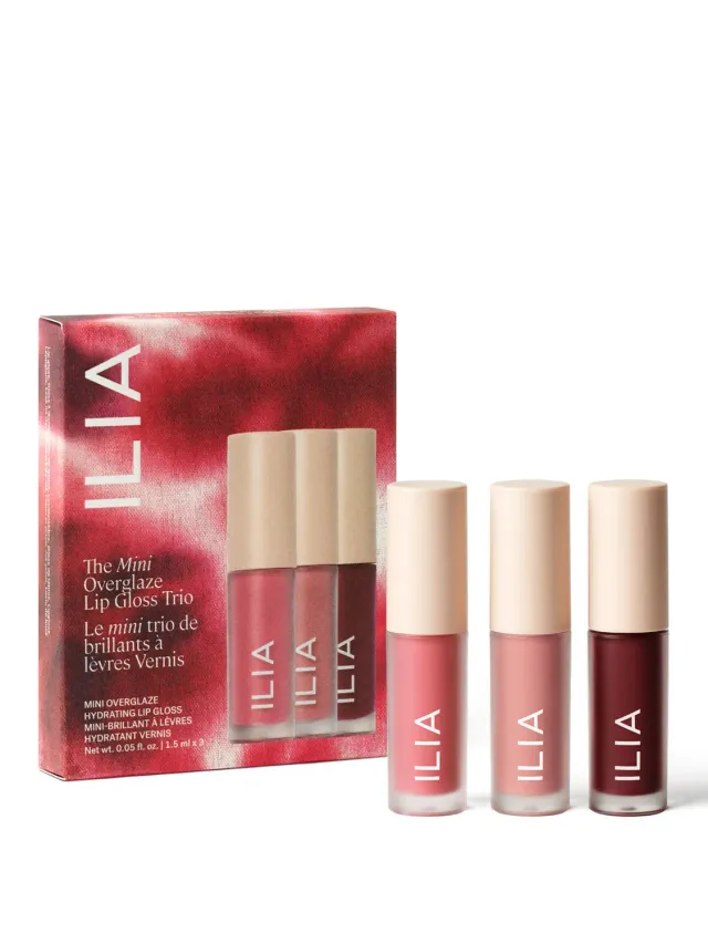 ILIA Overglaze Mini Lipgloss Trio 3x1,5 ml hydraterend
