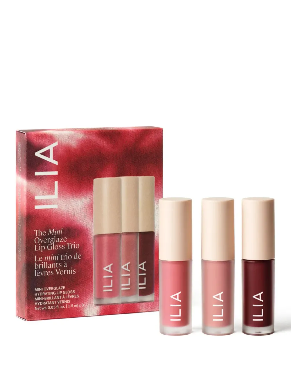 ILIA Overglaze Mini Lipgloss Trio 3x1,5 ml hydraterend