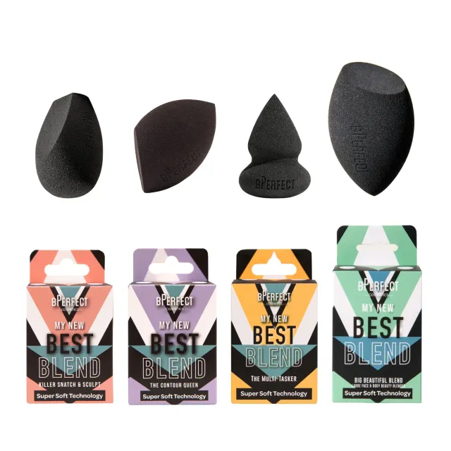 BPerfect My New Best Blend make-up sponzen set 4 stuks