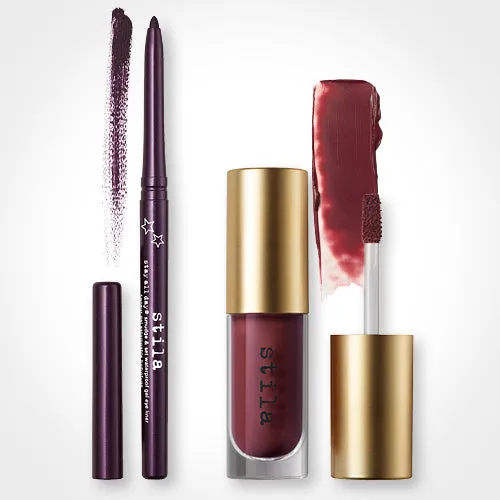 Stila Green Eyes Bundle oogmake-up set Plumfull Figgy waterproof