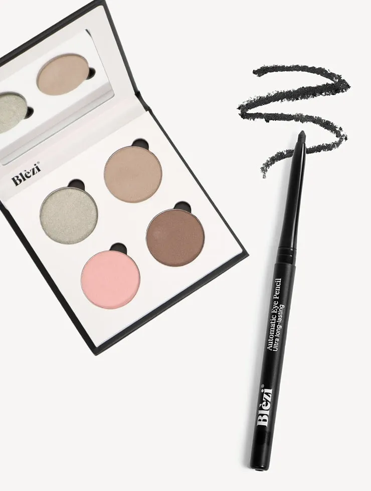 Blezi Grey Eyes Vivid oogmake-up set zwart potlood