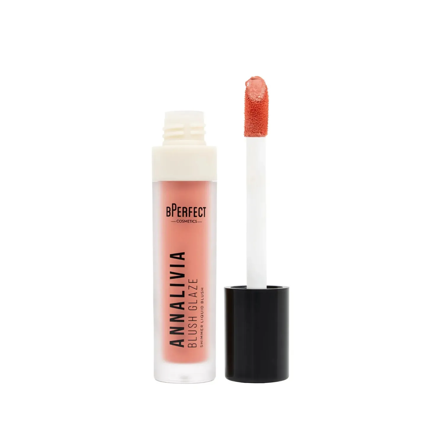 BPerfect Annalivia Blush Glaze vloeibare blush Peach shimmer