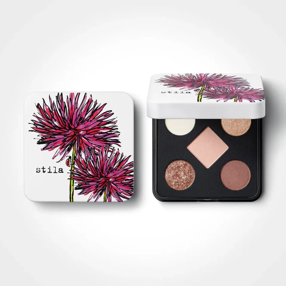 Stila Pocket Play Pretty Petal oogschaduwpalette roze shimmer