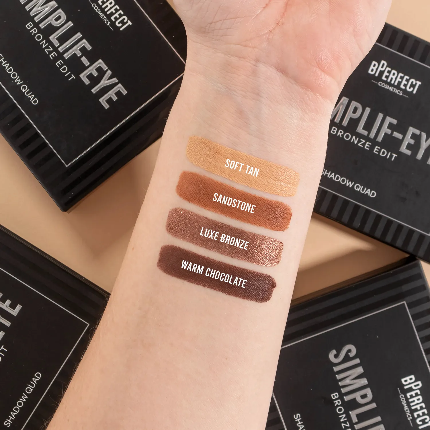 BPerfect Simplif-EYE Bronze Edit oogschaduwpalette 12g mat