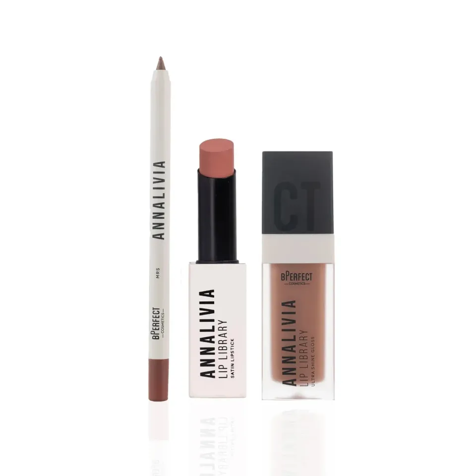 BPerfect Annalivia Wedding Lip Trio lipset 3-delig nude