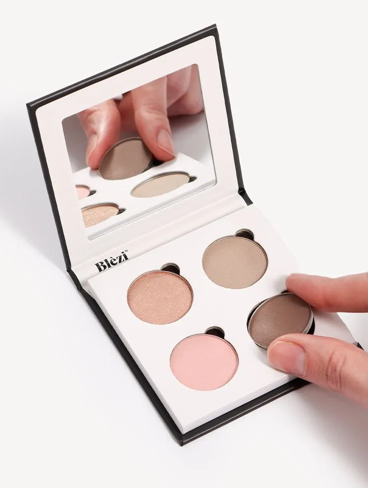Blezi Nude Eyeshadow Palette oogschaduwpalette 4 kleuren natuurlijk