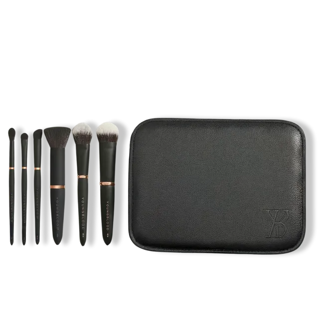 Youngblood Travel Luxe Brush Set 6 kwasten + etui reisset