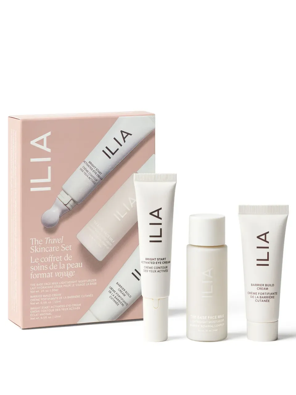 ILIA Beauty Travel Skincare Set mini reisset hydraterend