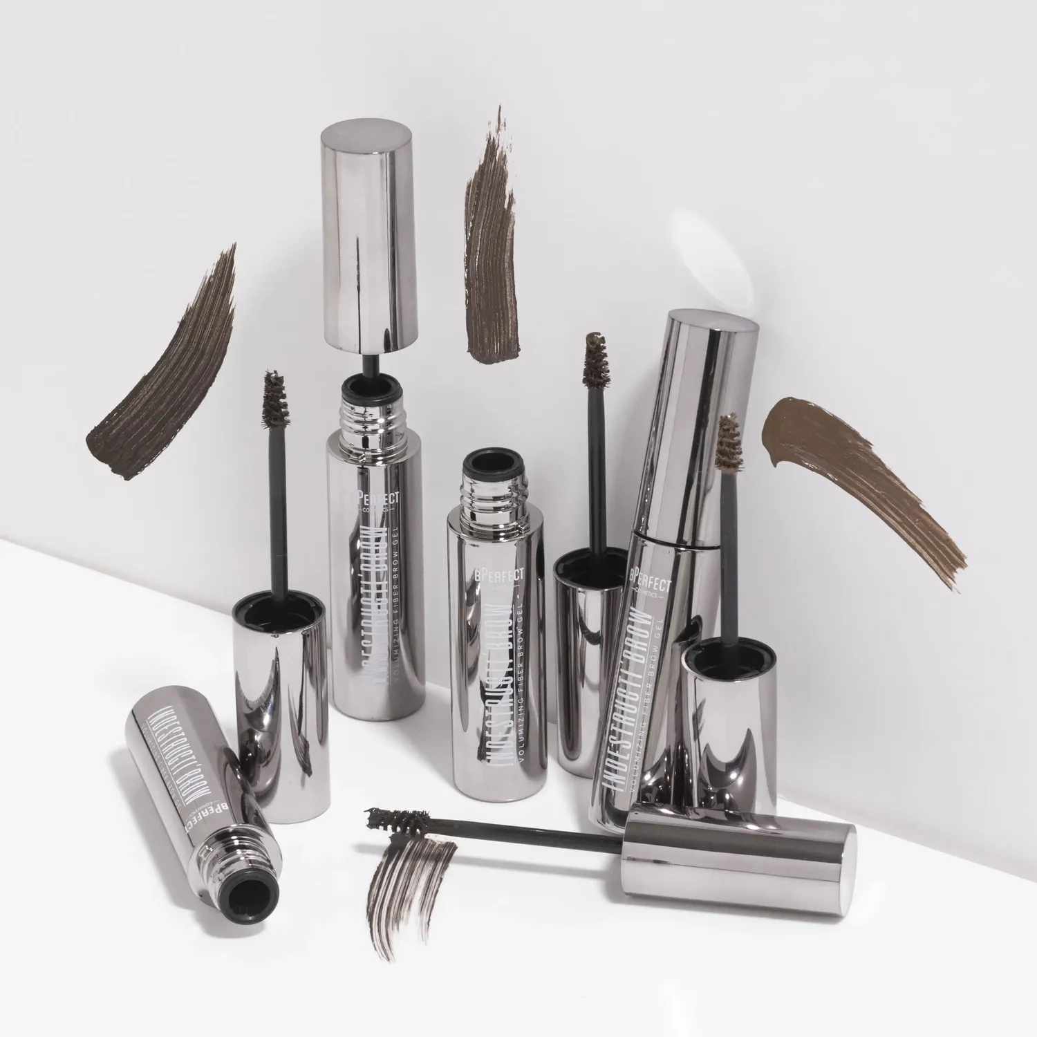 BPerfect Indestructi'Brow Brow Fiber Gel Brown volume