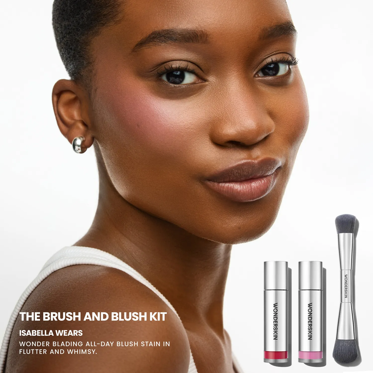 Wonderskin Wonder Blading Brush and Blush Duo blushset