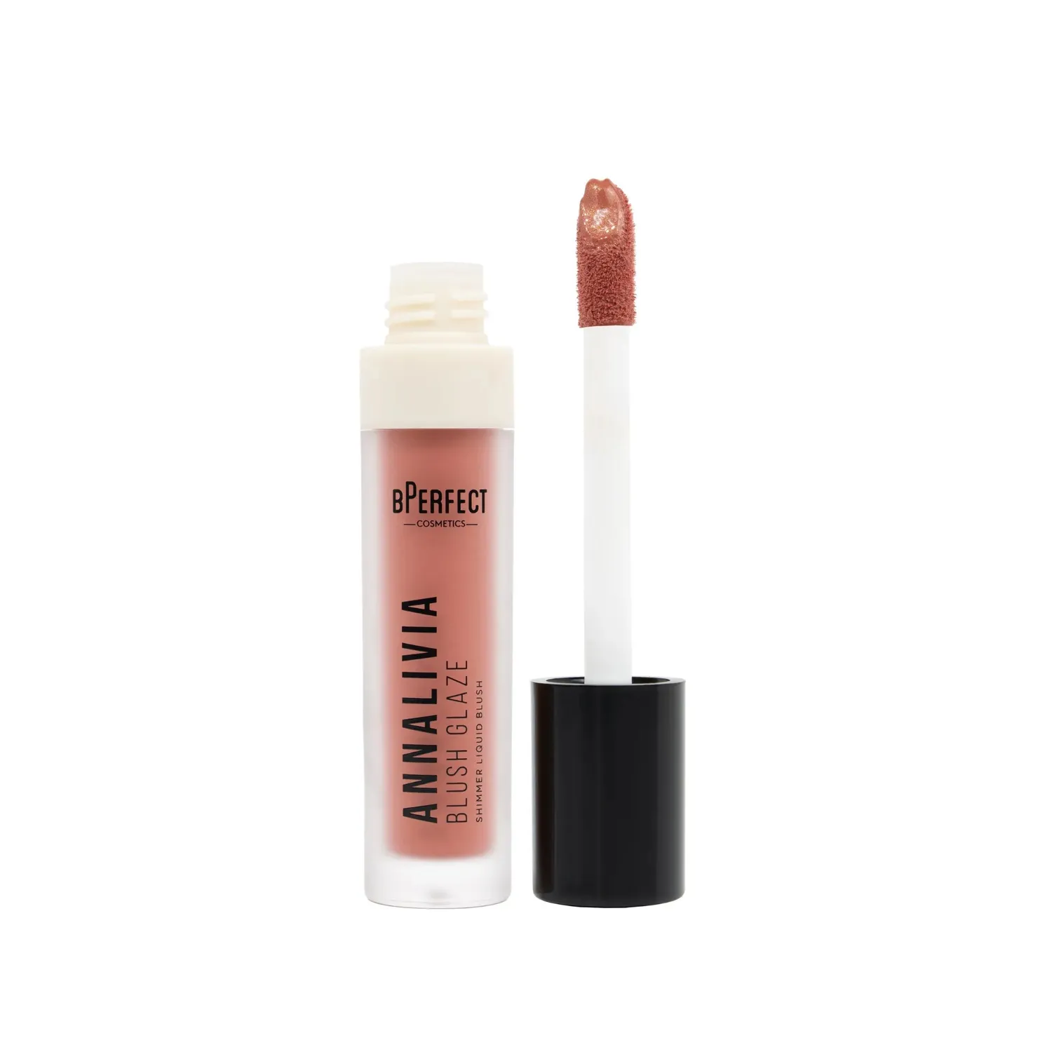BPerfect Annalivia Blush Glaze vloeibare blush Peach shimmer
