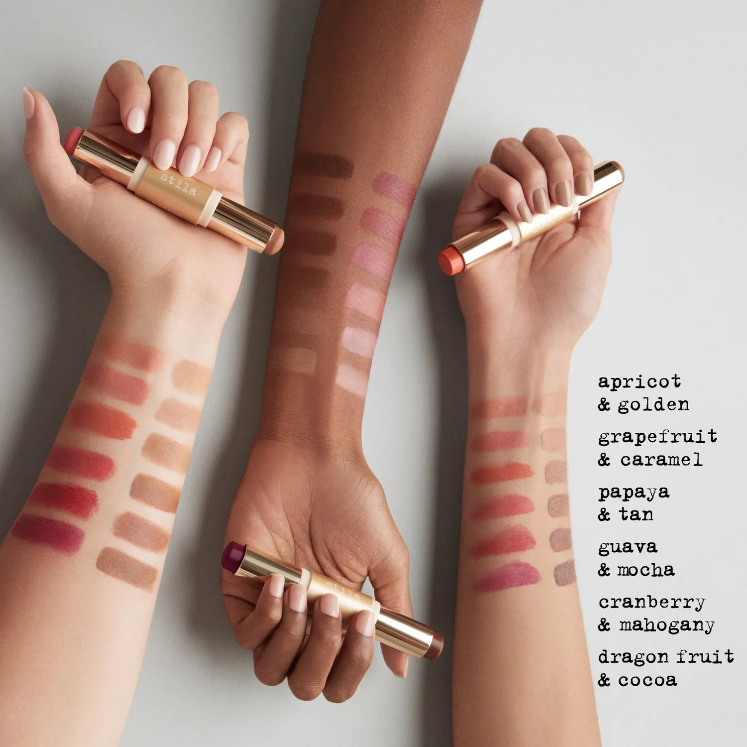 Stila Hydro-Blur Cheek Duo blush apricot golden stick