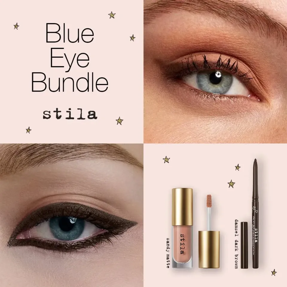 Stila Blue Eyes Bundle eyeliner oogschaduw Damsel Sandy