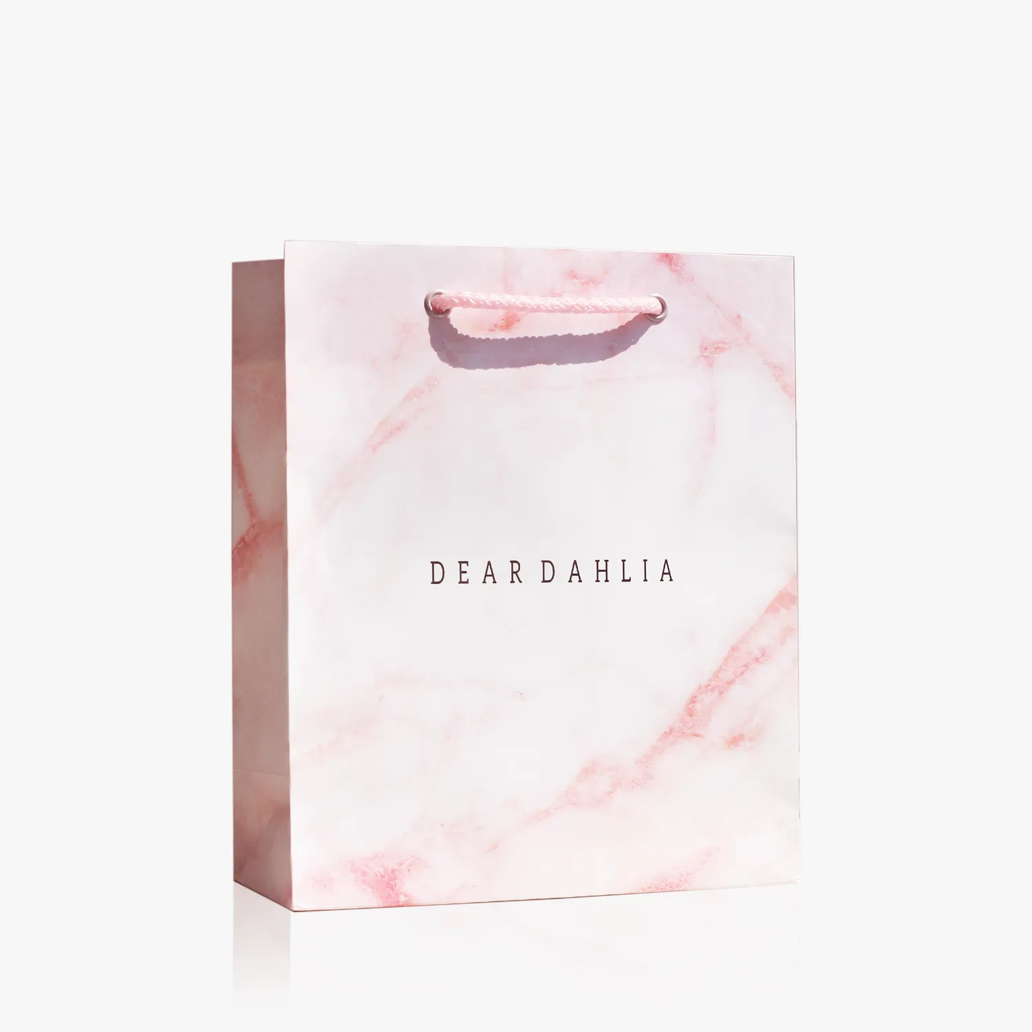 DEAR DAHLIA Pink Gift Bag cadeautasje Small roze marmer