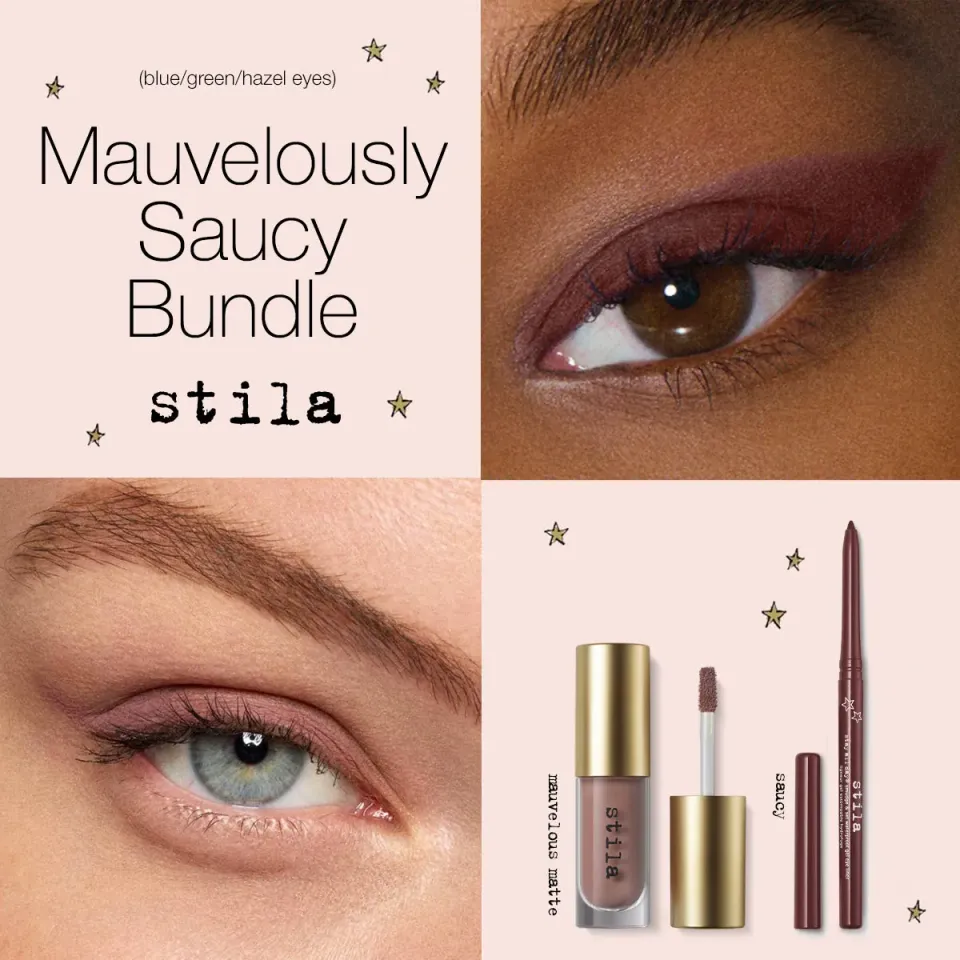 Stila Mauvelously Saucy Eye Bundle oogmake-up set 2-delig waterproof