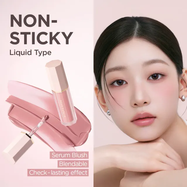 Dear Dahlia Petal Drop liquid blush Barely frisse finish