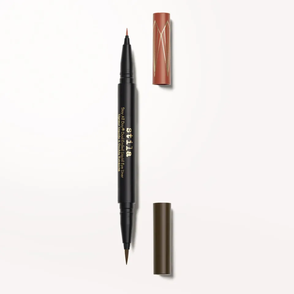 Stila Stay All Day Dual-Ended eyeliner Amber Dark Brown waterproof