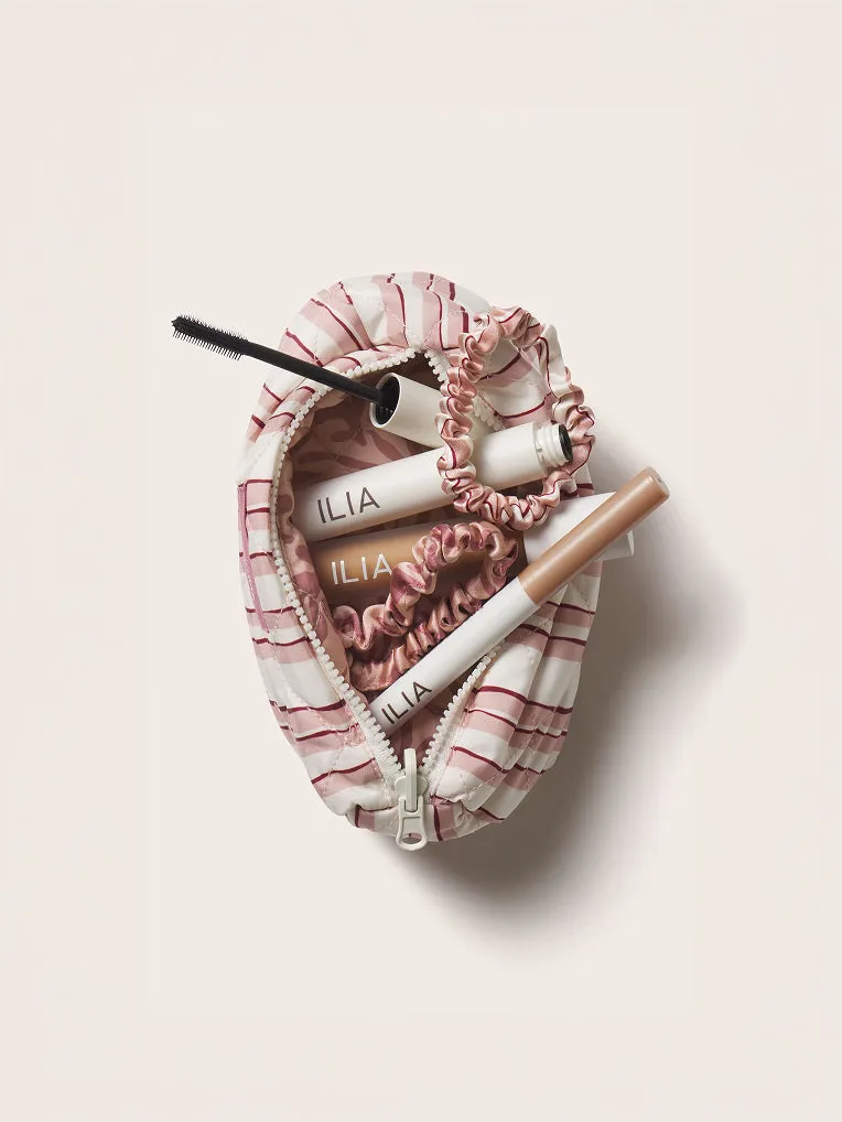 Eberjey x ILIA The AM Set make-up set met scrunchies