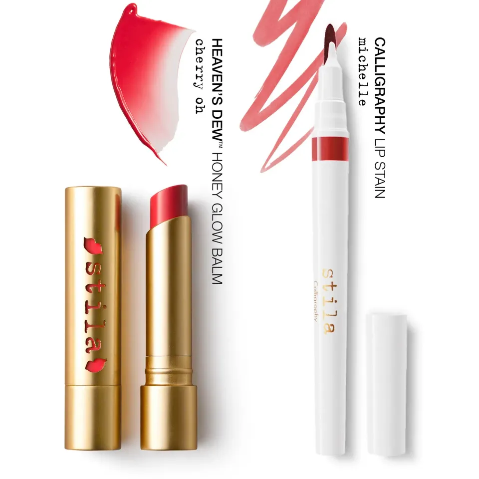 Stila Cherry Pout 2-Piece Bundle Lipset Rood