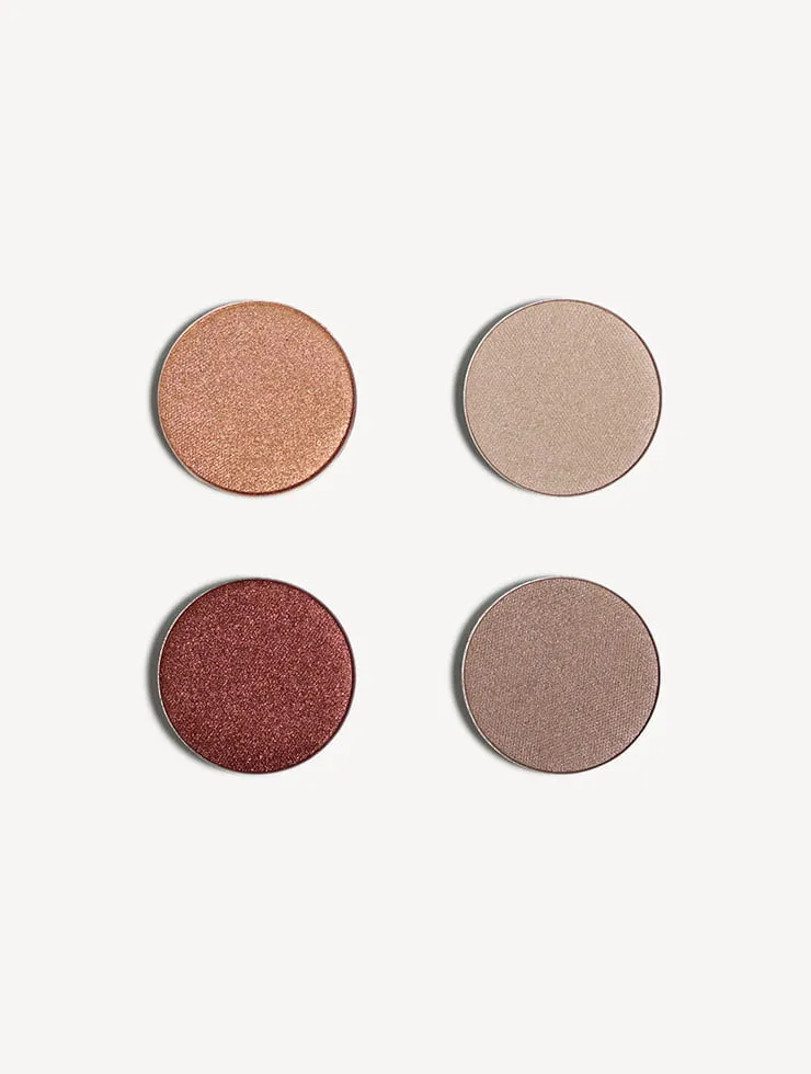 Blezi Warm oogschaduwpalette 4 kleuren koper-auburn