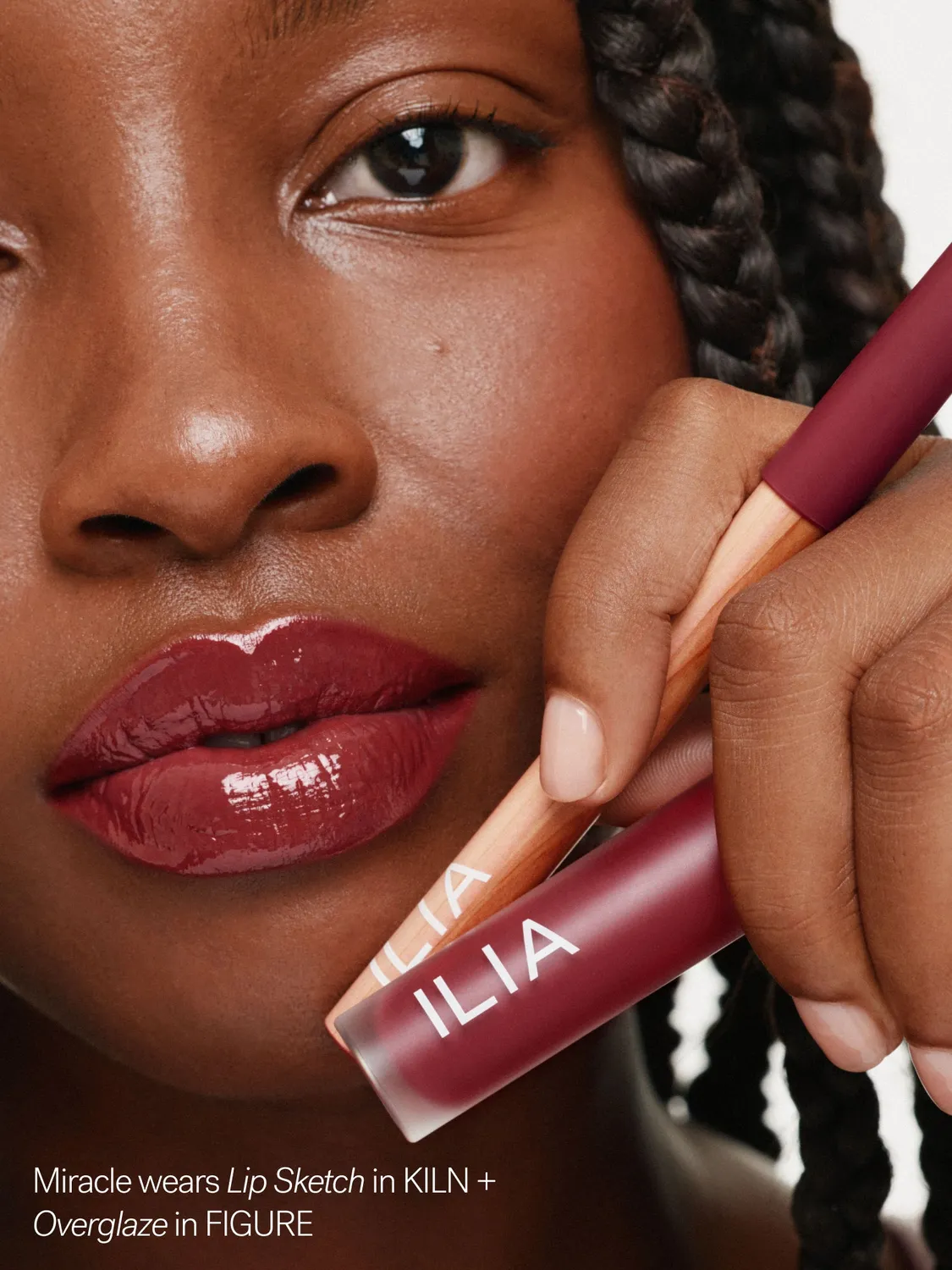 ILIA Beauty Sketch + Glaze lipcombo crayon + gloss