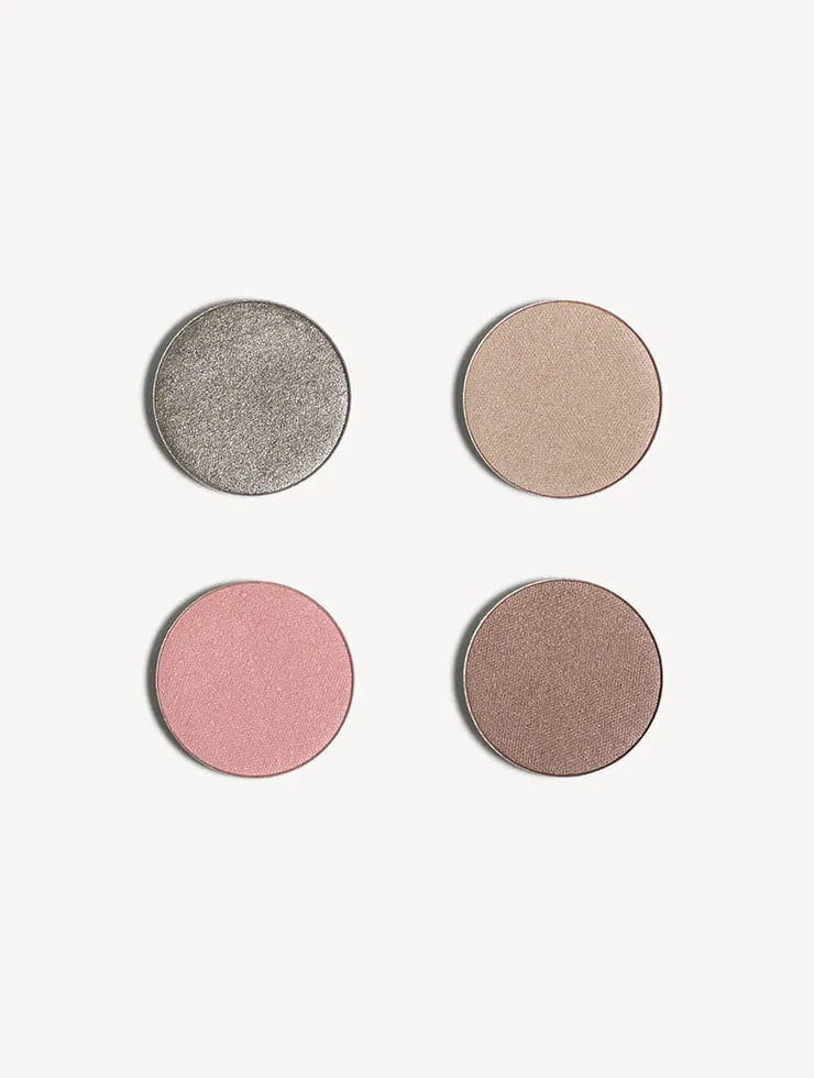 Blezi Cool oogschaduwpalette 4 kleuren koele matte finish