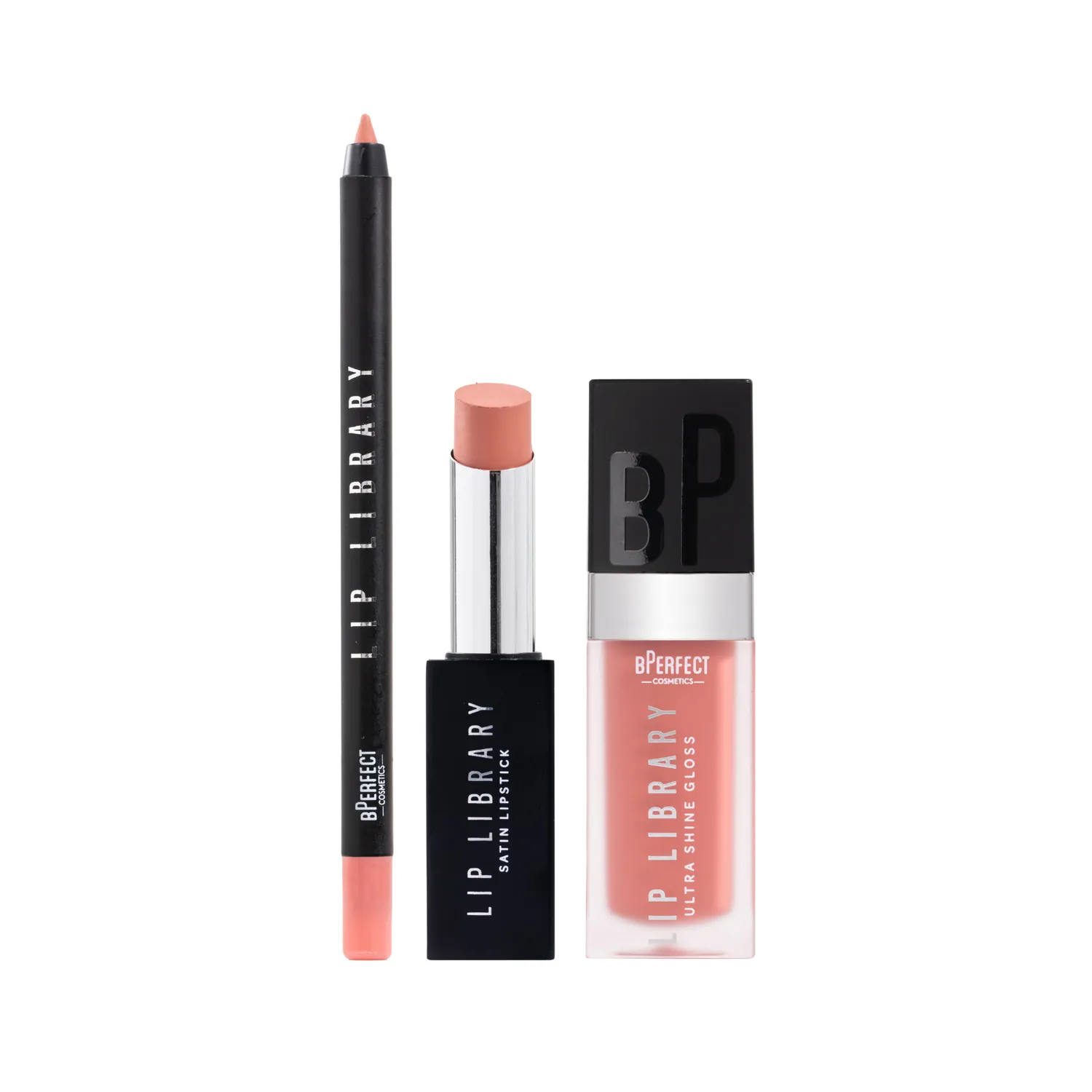 BPerfect Lip Library Perfect Trio lipset liner lipstick gloss