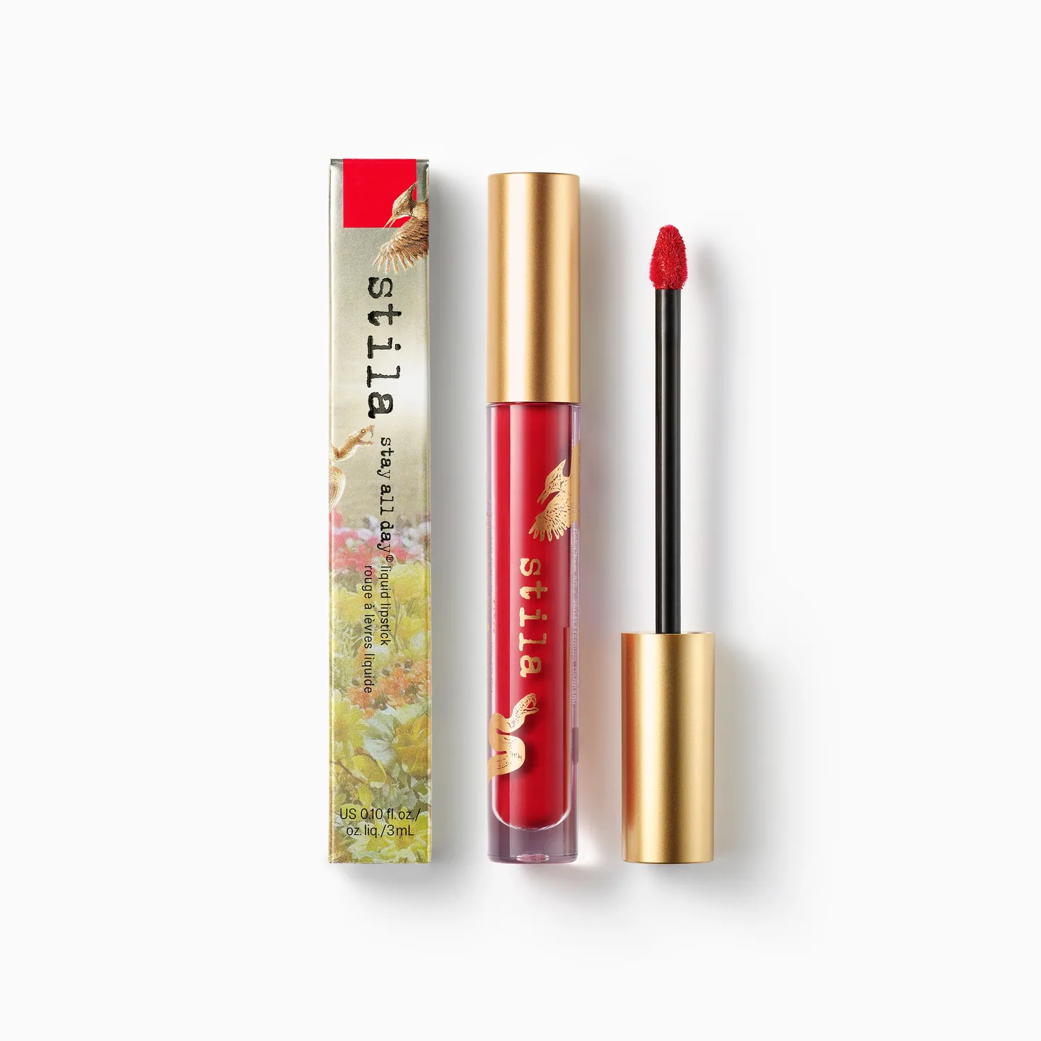 Stila Stay All Day vloeibare lipstick Fiery rood mat 3 ml
