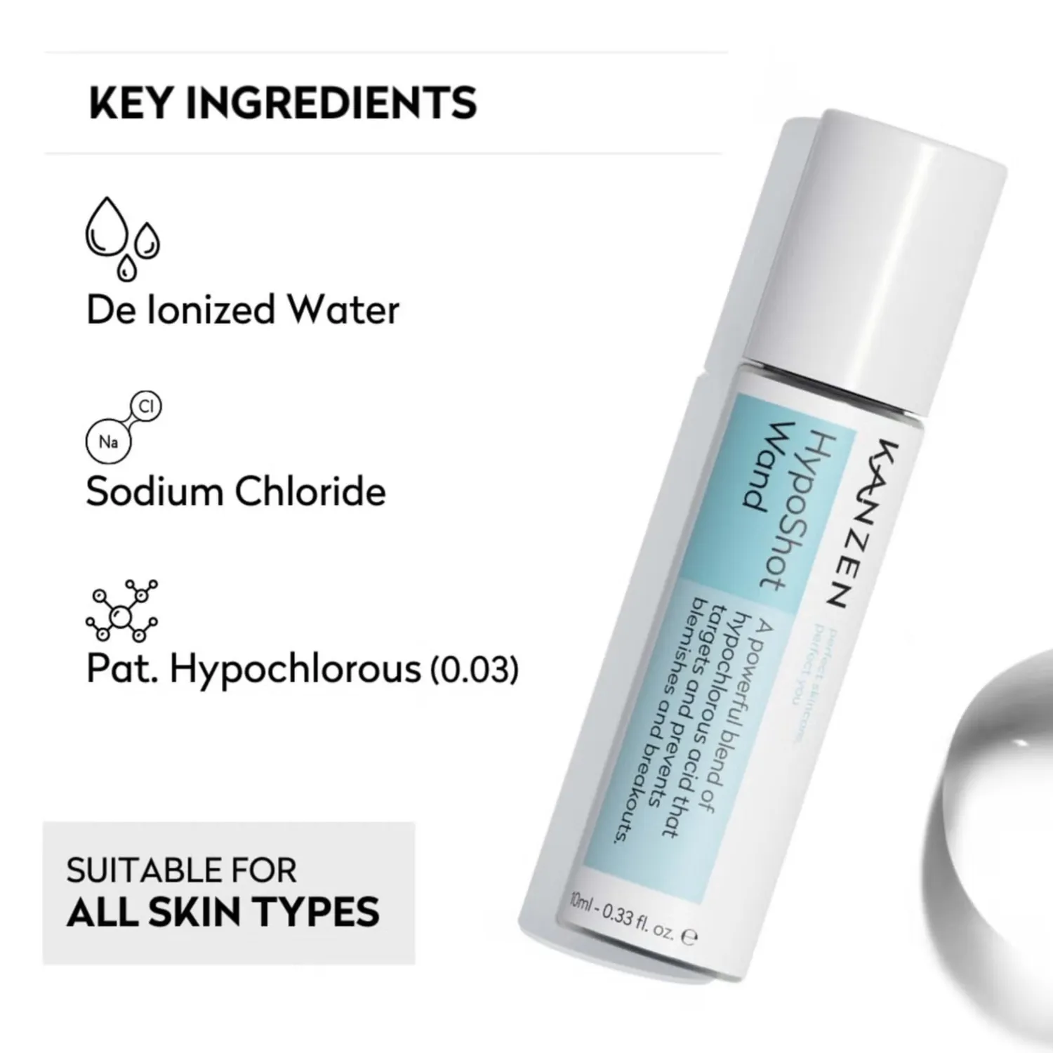 Kanzen HypoShot Wand Roller 10ml Puistjes
