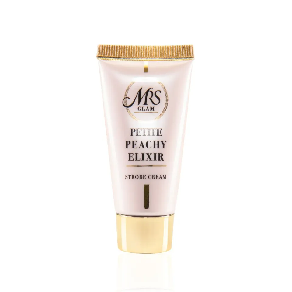 BPerfect Mrs Glam Peachy Elixir strobe cream 20ml peach-gold