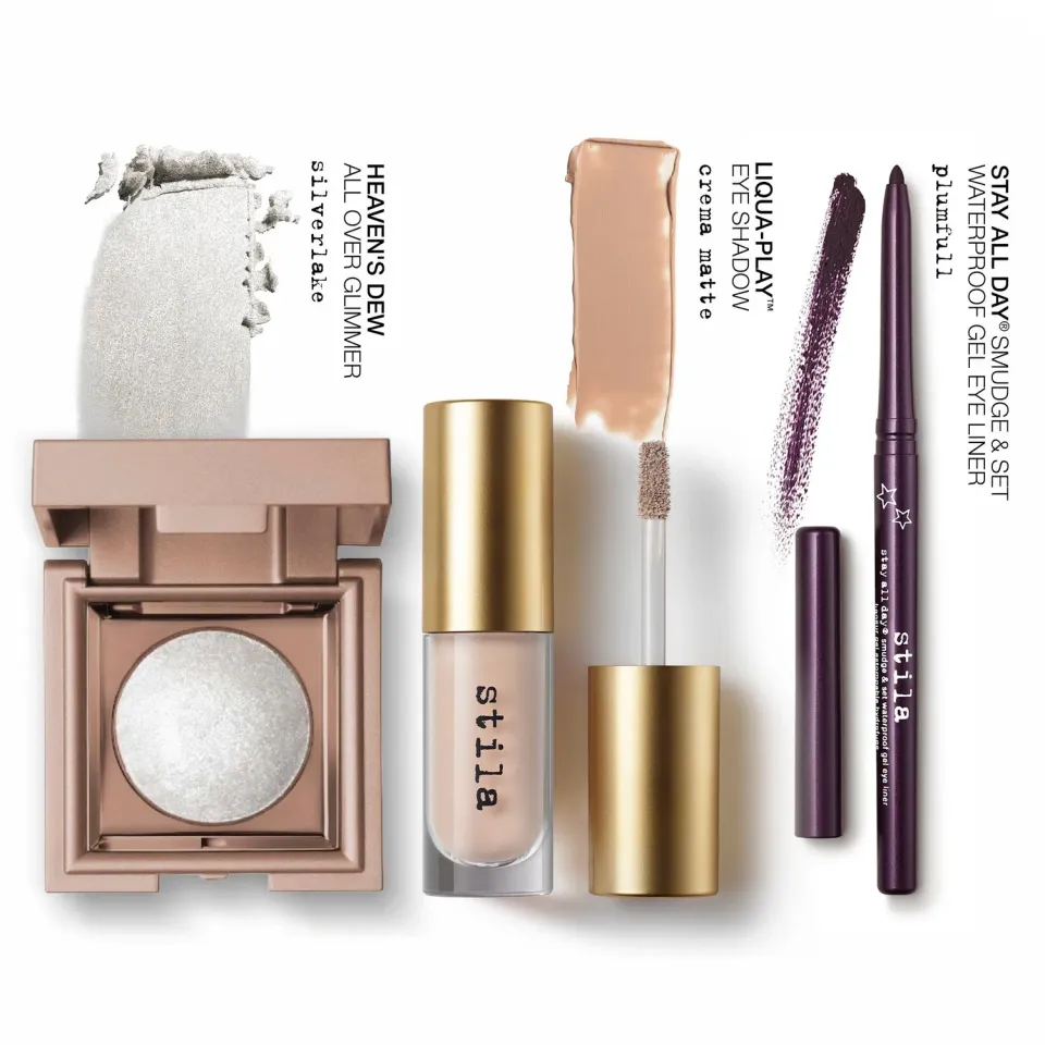 Stila Sparkle Eye Bundle oogmake-up set 3-delig zilver