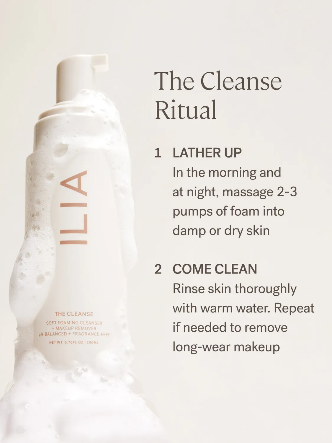 ILIA The Cleanse Soft Foaming Cleanser gezichtsreiniger Full Size