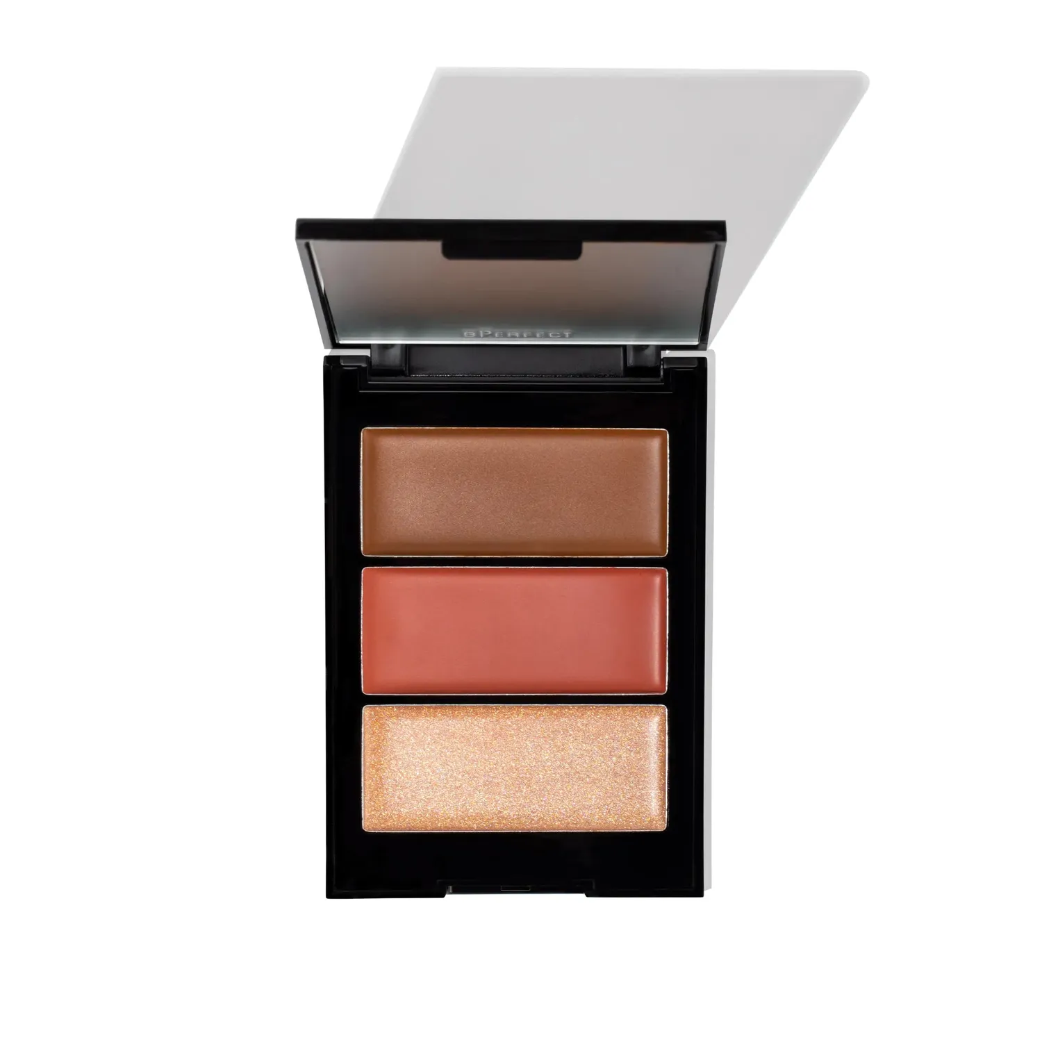 BPerfect Shaded Cream Face Trio palette Light stralend