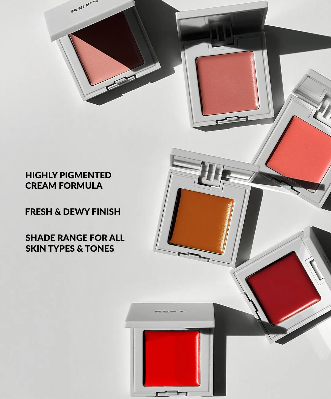REFY Cream Blush crèmeblush dewy finish opbouwbaar