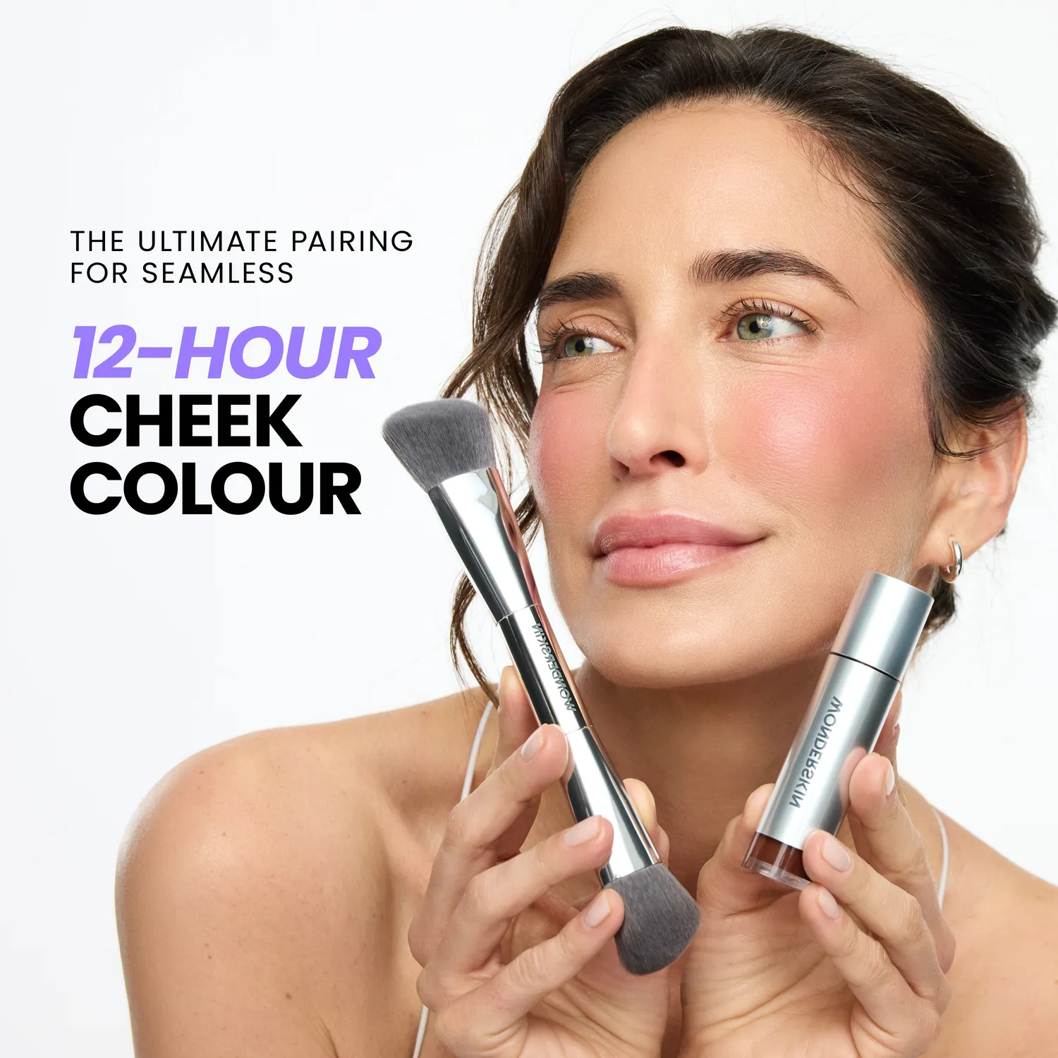 Wonderskin Dual-Ended Blush & Contour Kwast dubbelzijdig