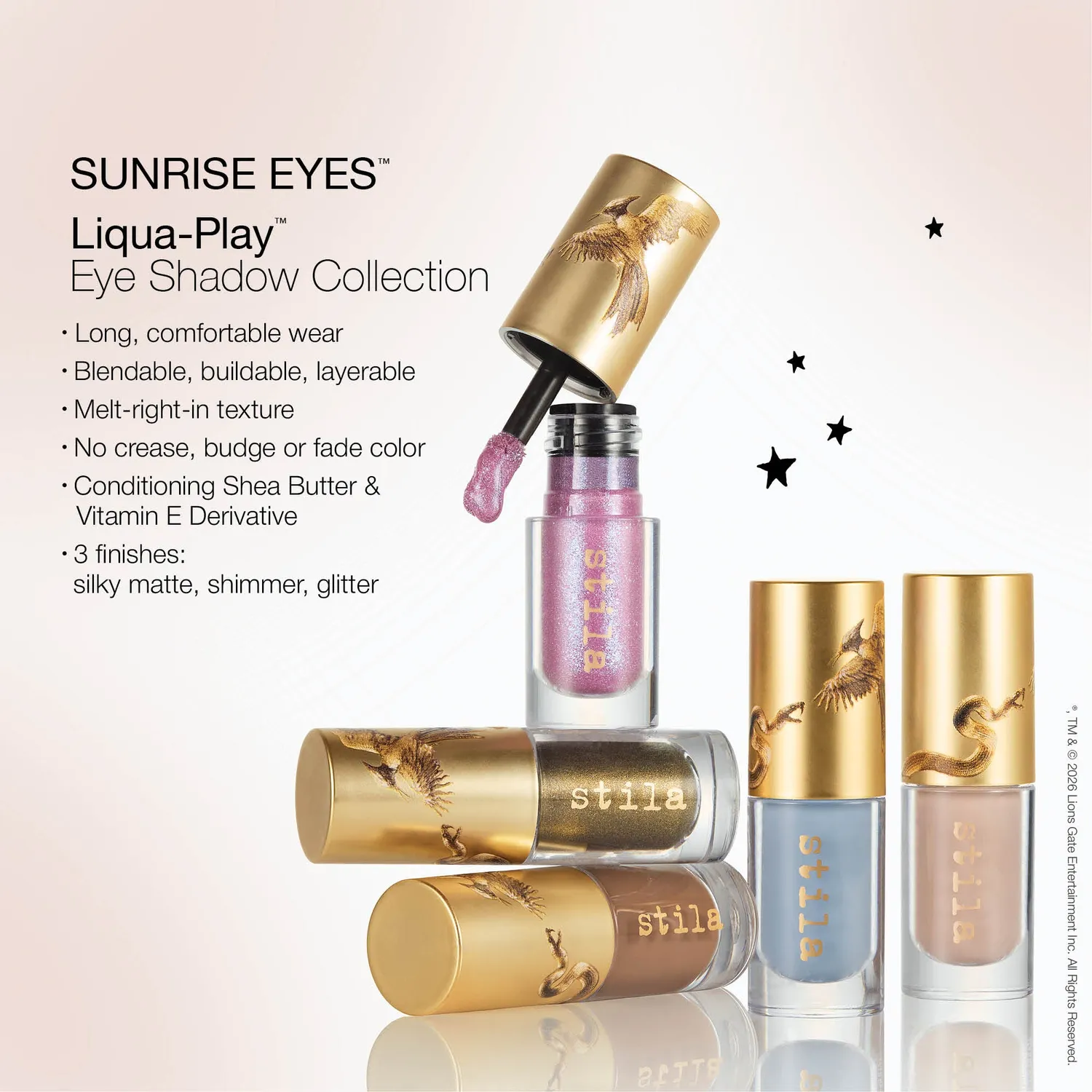 Stila Liqua-Play Sunrise Eyes vloeibare oogschaduw 5 stuks mat & shimmer