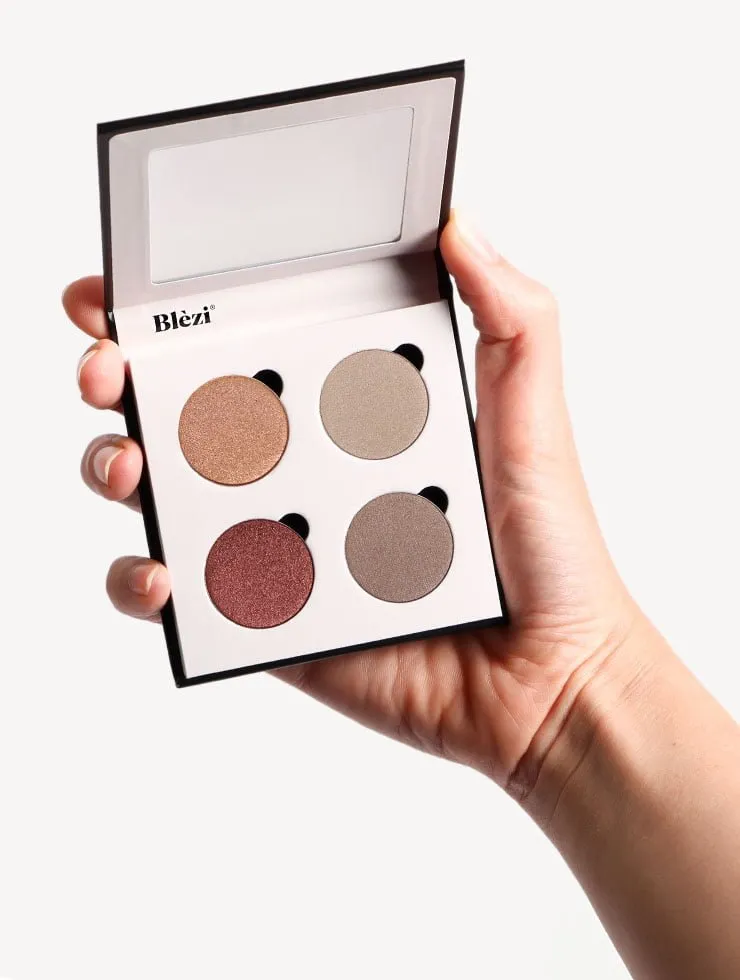 Blezi Green Eyes Vivid Eye Make-up Set Oogschaduw Zwart Potlood