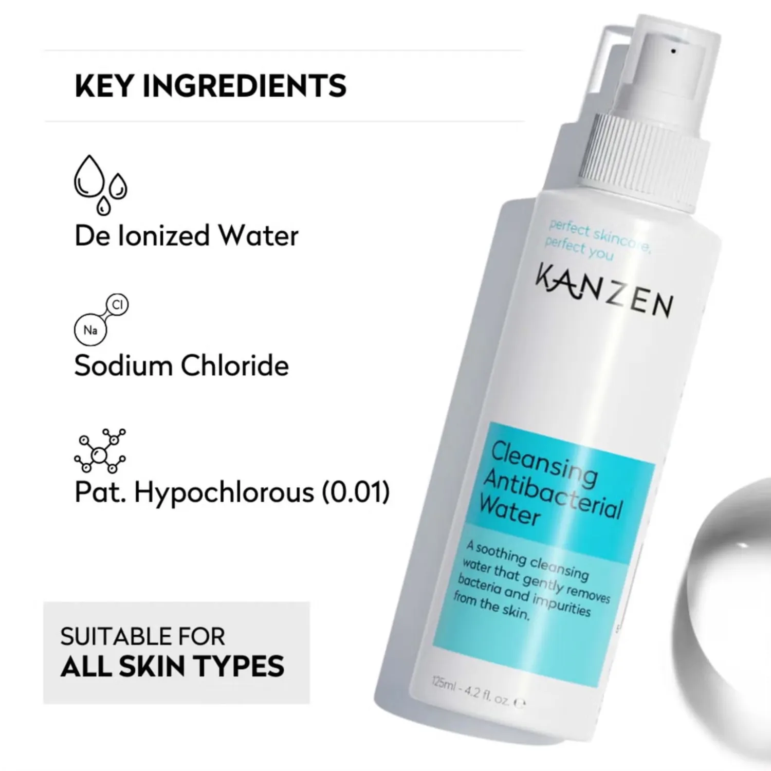 BPerfect Kanzen Hypochlorous reinigingsspray 125ml