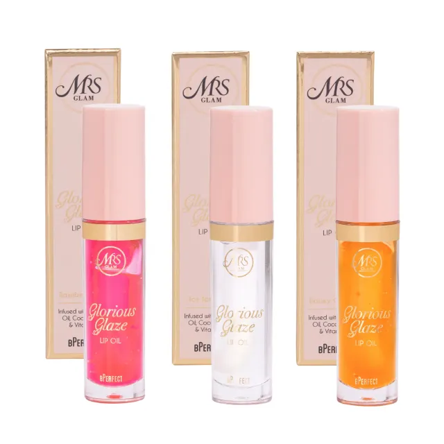 BPerfect Mrs Glam Glorious Glaze lipolie trio glanzend 3 stuks