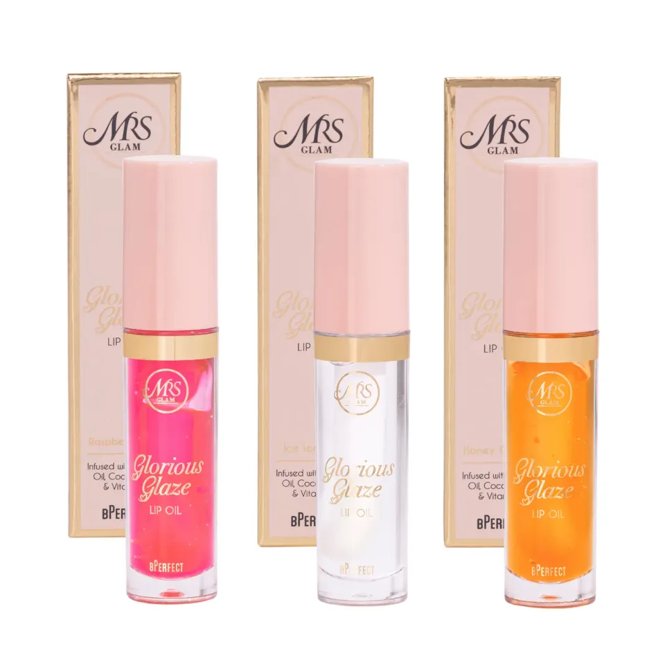 BPerfect Mrs Glam Glorious Glaze lipolie trio glanzend 3 stuks