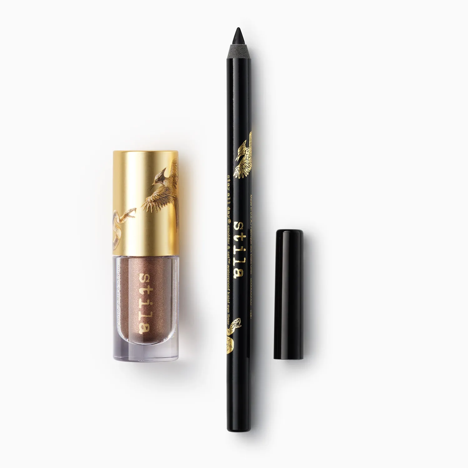 Stila All Fire oogschaduw kajal Duo Eternal Bronze shimmer