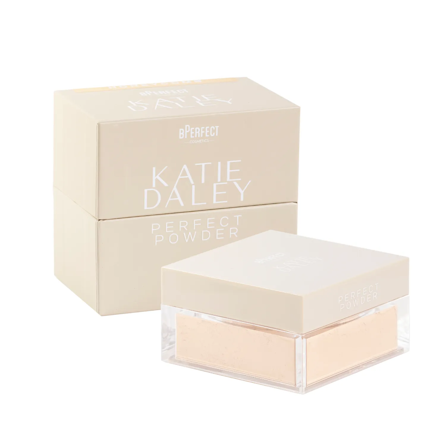 BPerfect x Katie Daley Powder and Sponge Duo poeder Vanilla oplichtend
