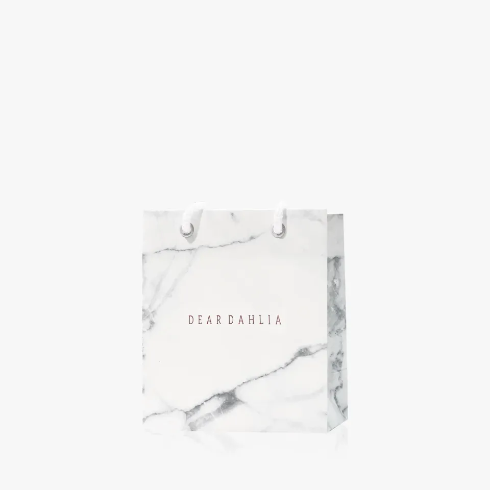 DEAR DAHLIA Gift Bag cadeautasje Small wit marmer