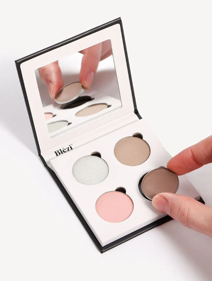 Blezi Daily oogschaduwpalette 4 kleuren zilver-rose