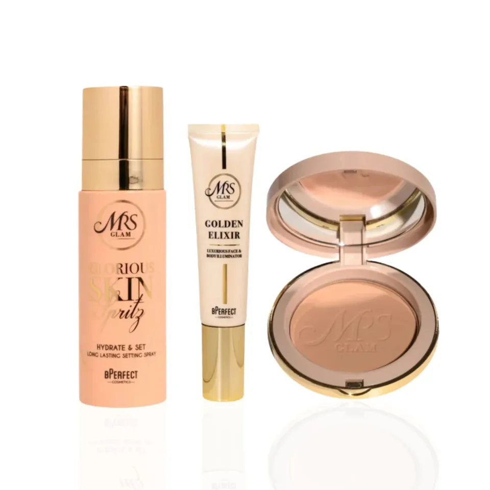 BPerfect Mrs Glam Glorious Base make-up set stralende finish